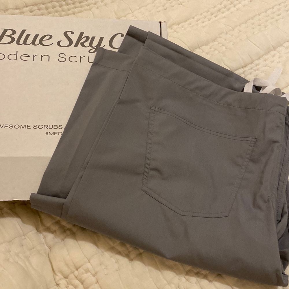 Slate grey custom scrub pant tall 36 inch